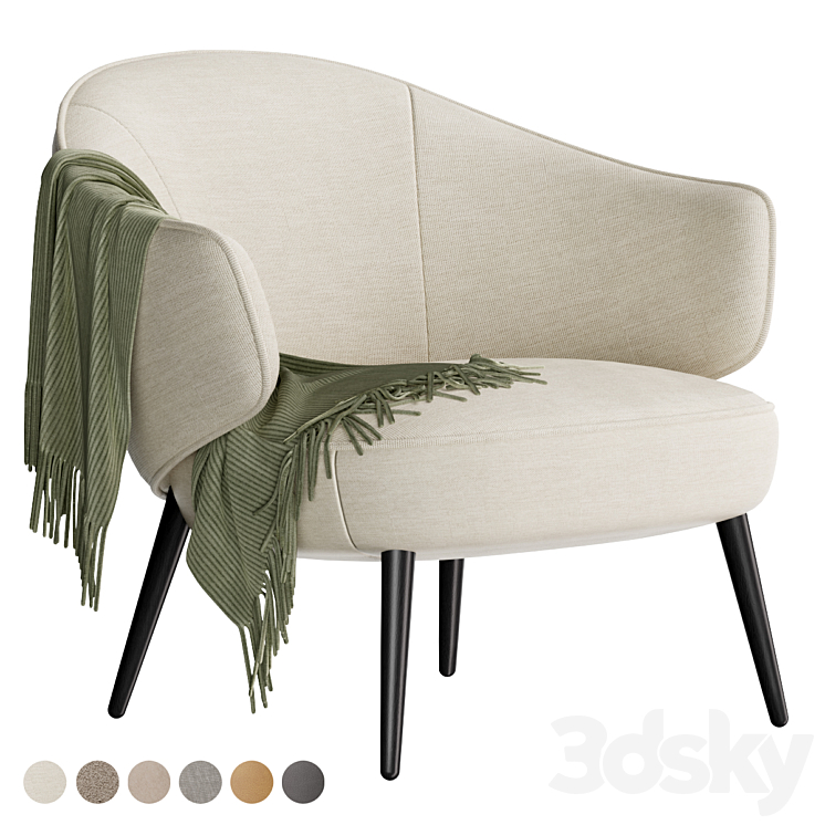 Boconcept - Charlotte chair - Arm chair - 3D model