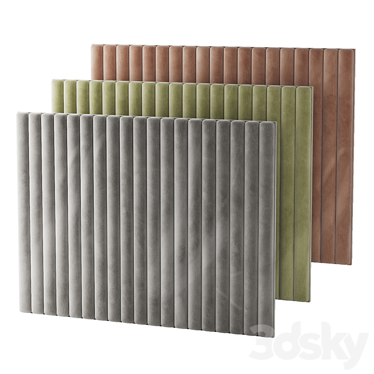 Decorative wall panel. Soft panel. 4 - Other decorative objects - 3D model