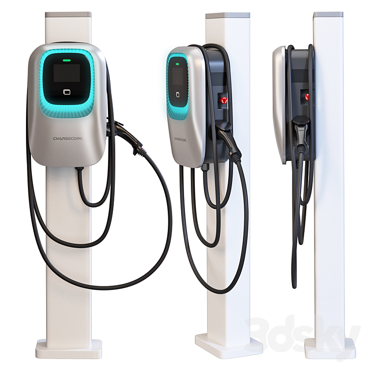 Chargecore Electric Vehicle Charging Station - Miscellaneous - 3D model