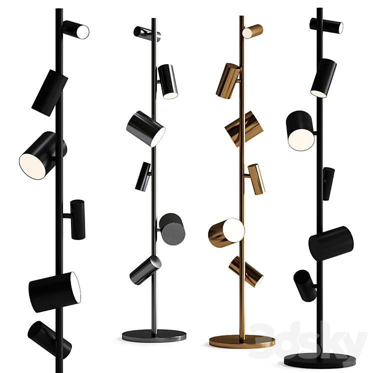 CAN CAN Floor lamp by GHIDINI1961 - Floor lamp - 3D model