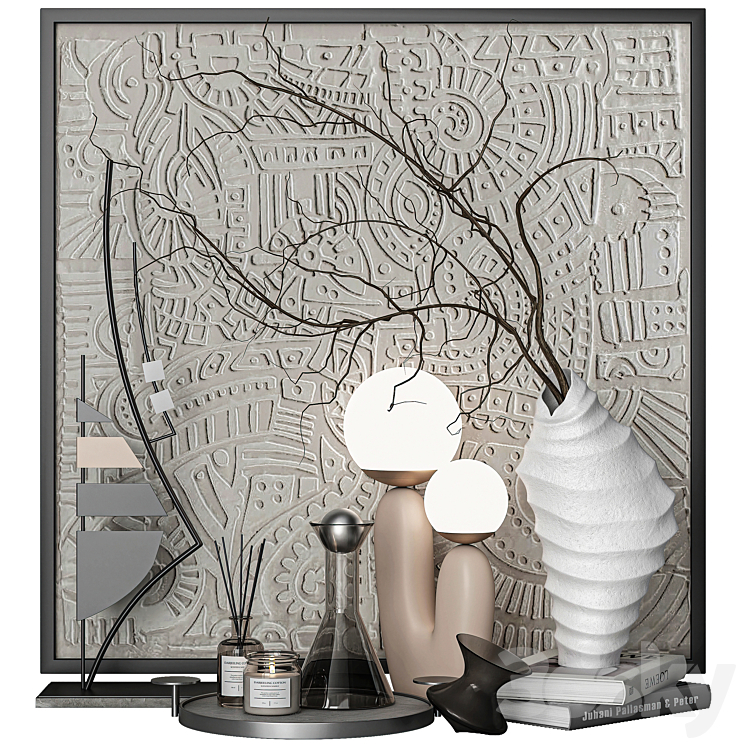 decorative set 019 - Decorative set - 3D model