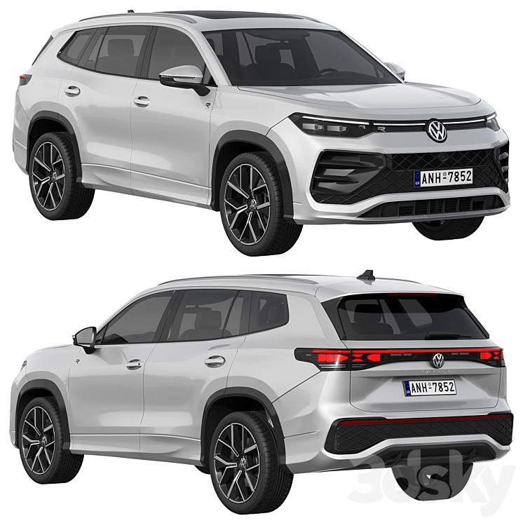 Tayron R Line Modification Volkswagen Tayron R-Line - Ground Transport - 3D model