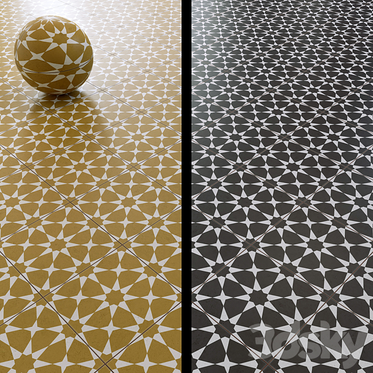Tiles set 518 - Tile - 3D model