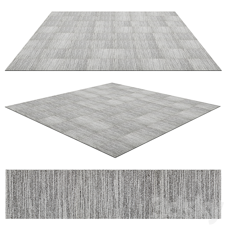 Carpet tile Modulyss First Decode 914 - Floor coverings - 3D model