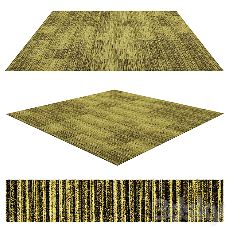 Carpet tile Modulyss First Decode 210 - Floor coverings - 3D model