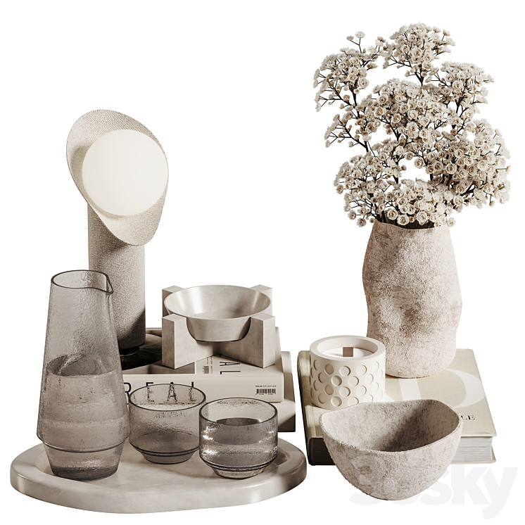 decorative set 01 - Decorative set - 3D model