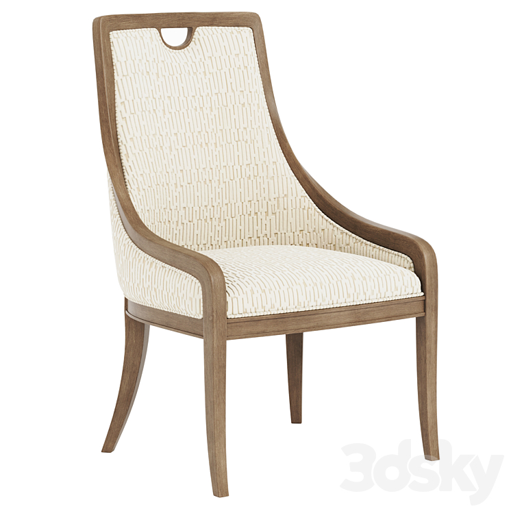 Massoud Reeta Dining Side Chair - Chair - 3D model