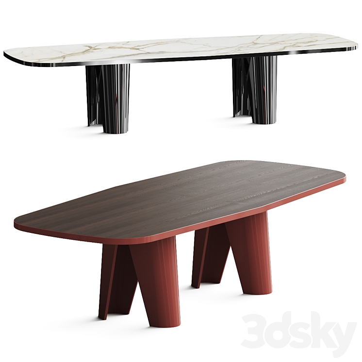 Molteni & C Lise Dining Table - Table - 3D model