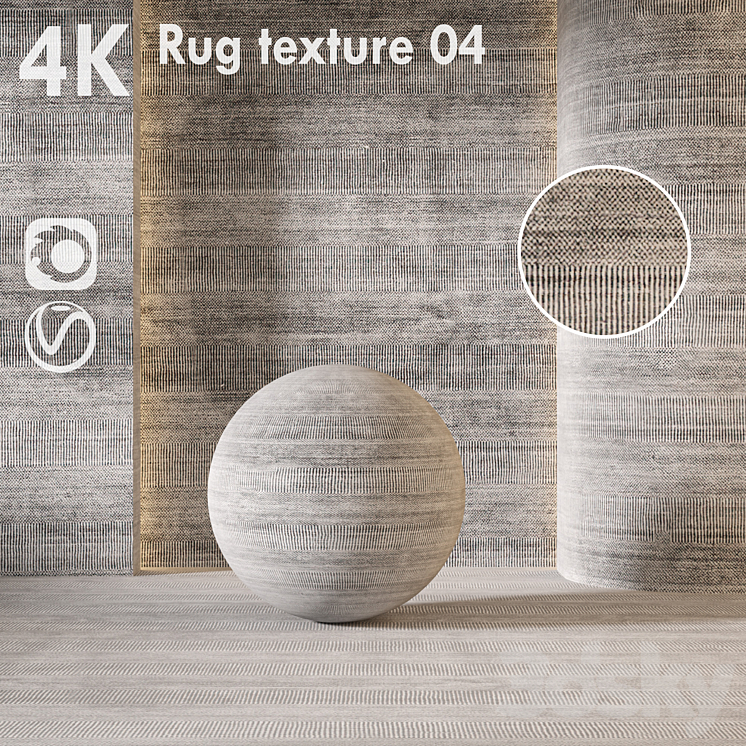 Rug Texture 4K 04 - Rug - 3D model