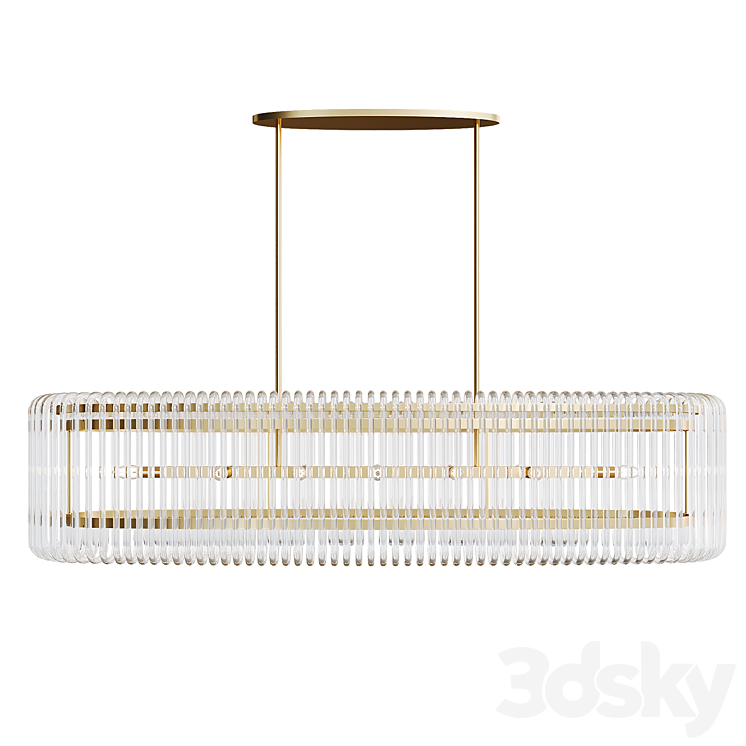 Metropolitan Pendant Light - Antique Brass - Pendant light - 3D model