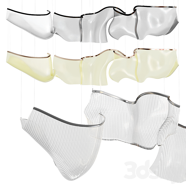 Rinkle Modular Pendant - Pendant light - 3D model
