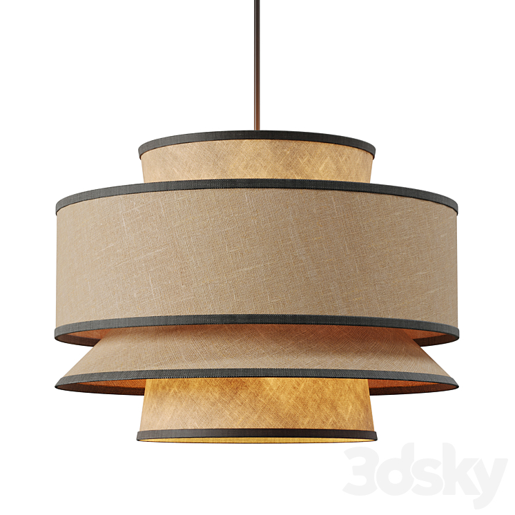 Modern Piper LED Pendant Lights corona - Pendant light - 3D model