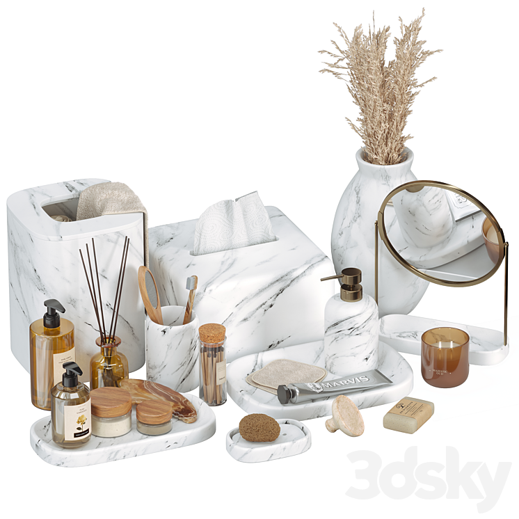 ZARA HOME MARBLE EFFECT bathroom accessories - Bathroom accessories ...