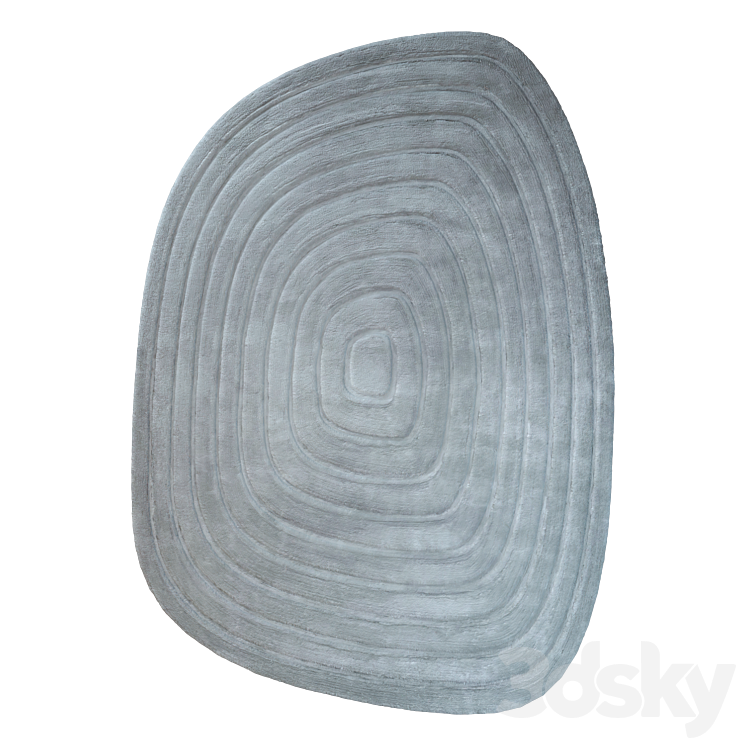 Loominology Pebble Rug - Carpets - 3D model