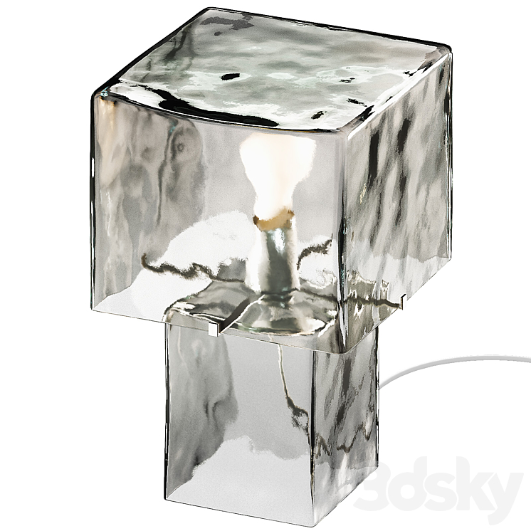 Braque Glass Cube Table Lamp by Jeremiah Brent - Table lamp - 3D model