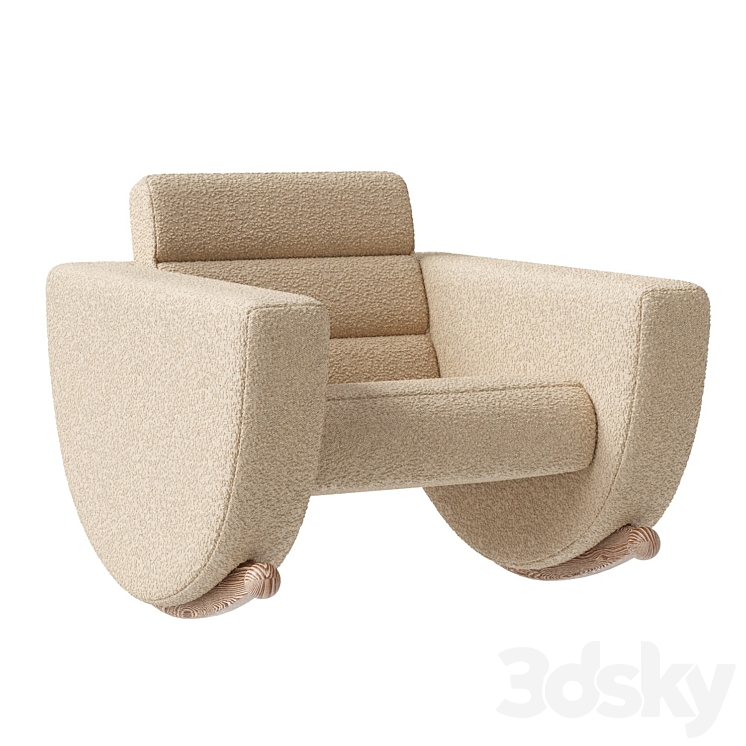 Luna Rocking Chair Jonathan Adler perigold - Arm chair - 3D model