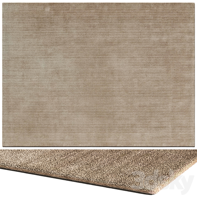 Poliform Sample Area Rug Shindo Rugs by Poliform - Carpets - 3D model