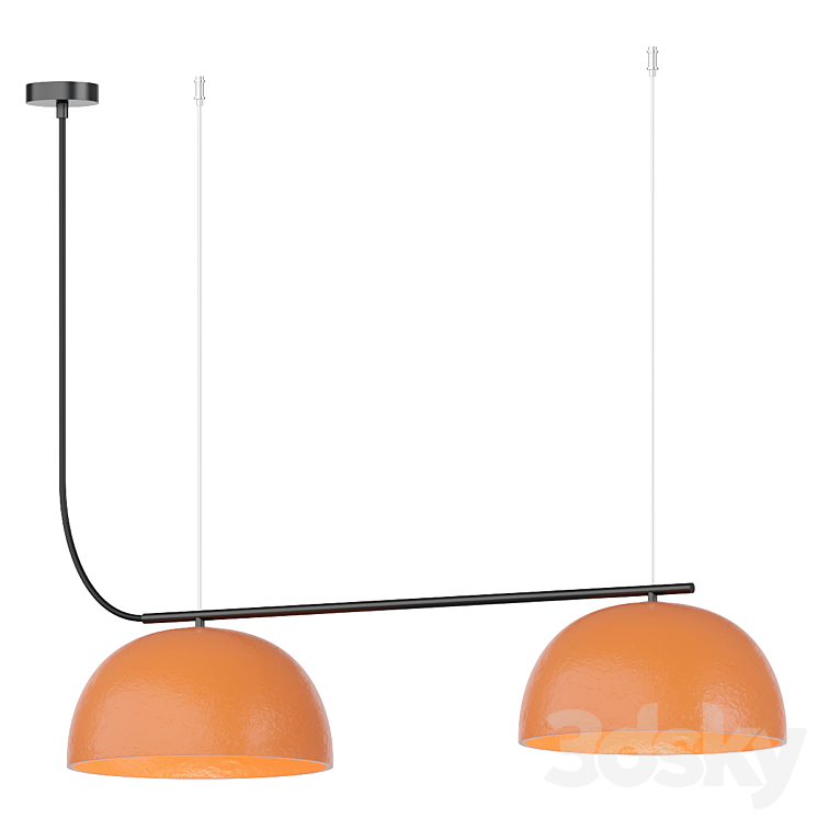 LUXCAMBRA Absis 2L ceramic pendant lamp - Pendant light - 3D model