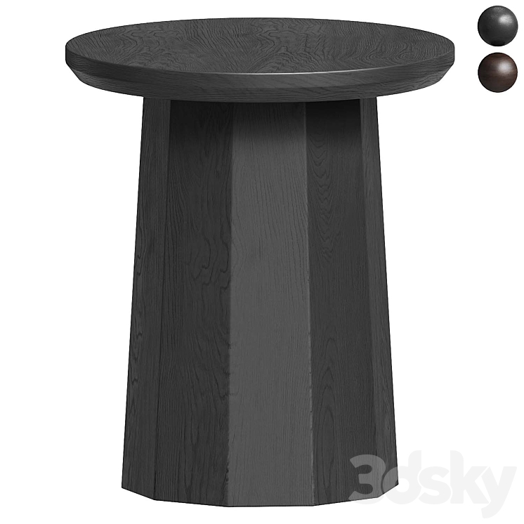 Polygon Table 3d Polygon Pedestal Side Table - Table - 3D model
