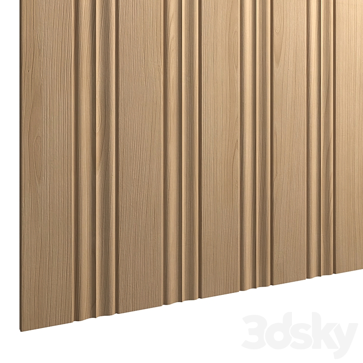 Profiled panel Pf-13,15 - Wood - 3D model