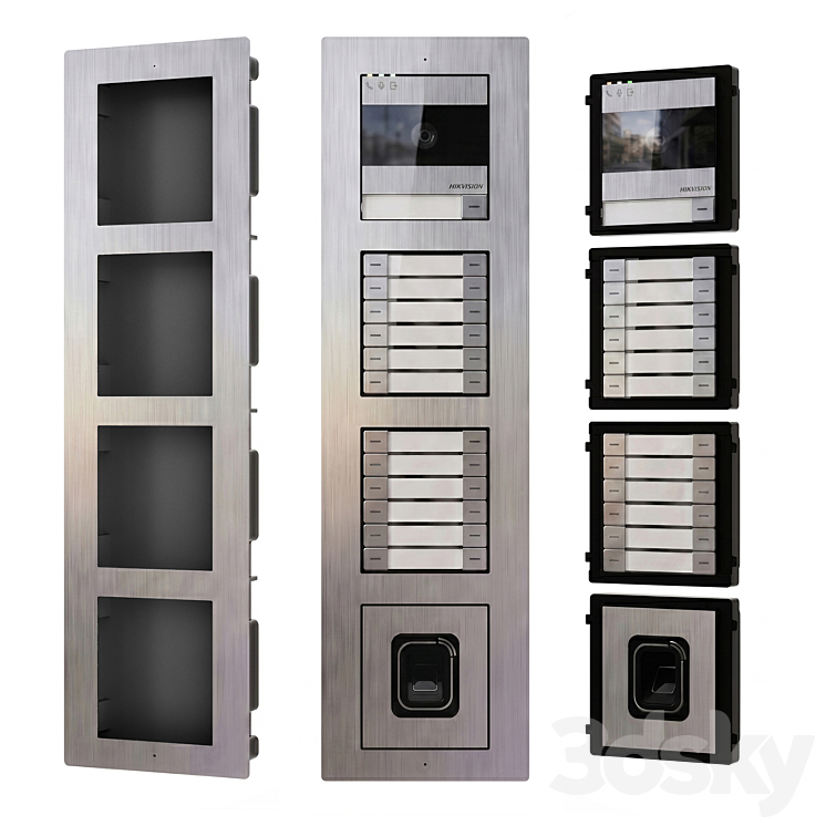 Hikvision Multi Button Module Hikvision Multi Tenant Premium Panel - Miscellaneous - 3D model